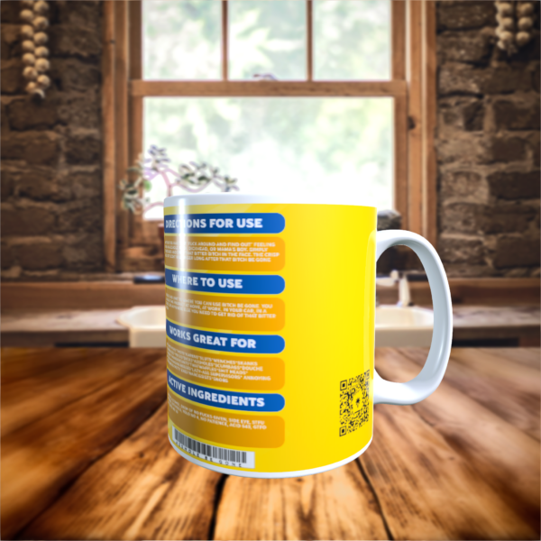 Bitch Be Gone Lemon Spray Can Funny Divorce breakup coffee tea gift mug 11oz - product image 4