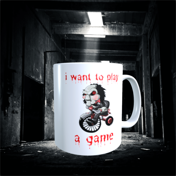 Jigsaw Horror Movie Film Character Billy the Puppet Coffee Tea Gift Mug cup 11oz - product image 2
