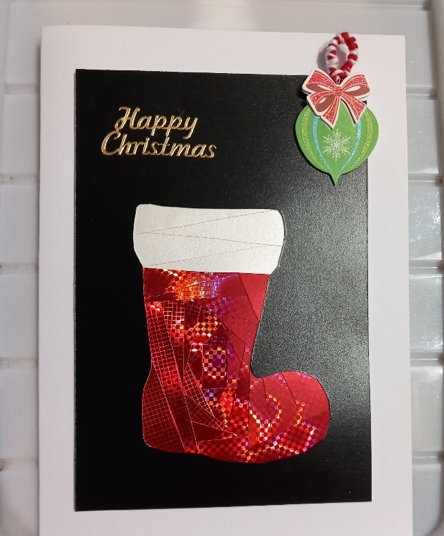 Santa’s boot Christmas card - main product image