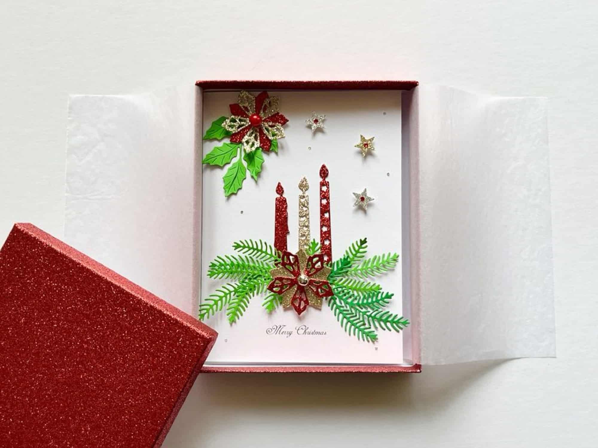 Luxury Personalised Handmade Christmas Card, Greeting Card C501 - main product image