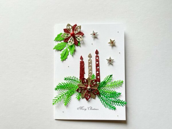 Luxury Personalised Handmade Christmas Card, Greeting Card C501 - product image 2