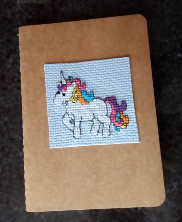 Rainbow Unicorn Notebook, Unicorn Lover Gift – Blue - main product image