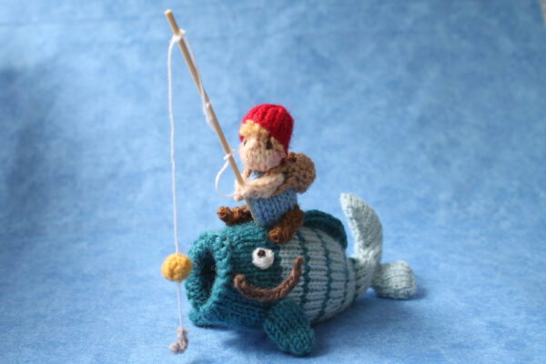 Boy on a Carp Knitting Pattern - product image 2