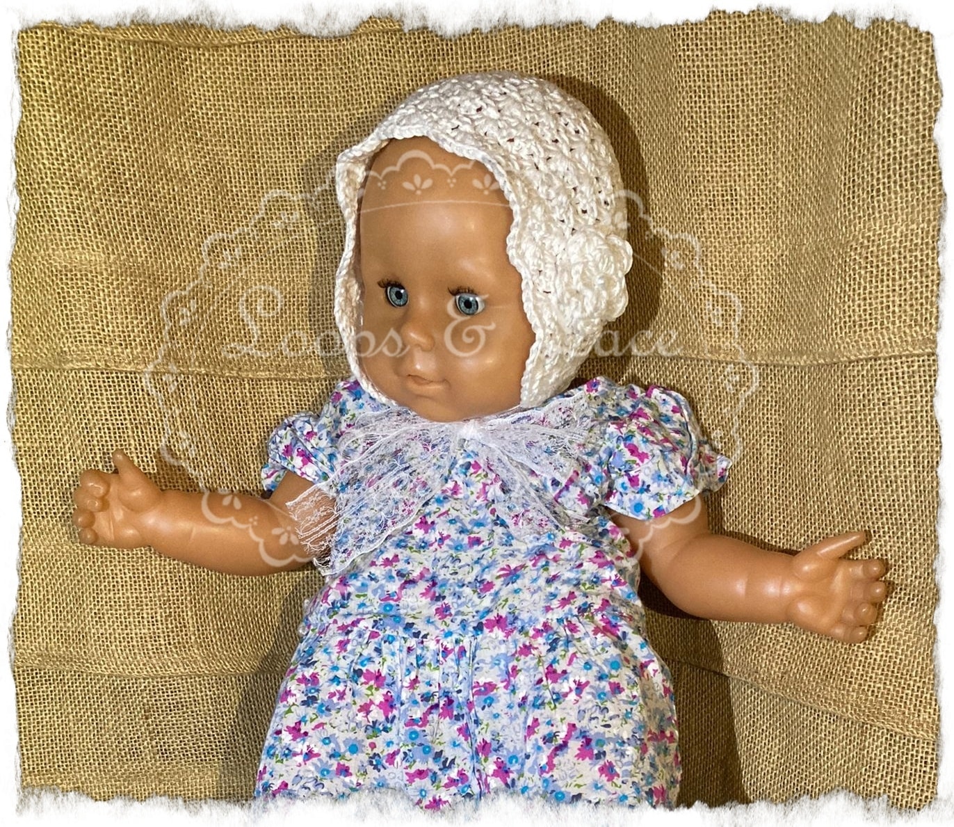 Crocheted Baby Bonnet - main product image