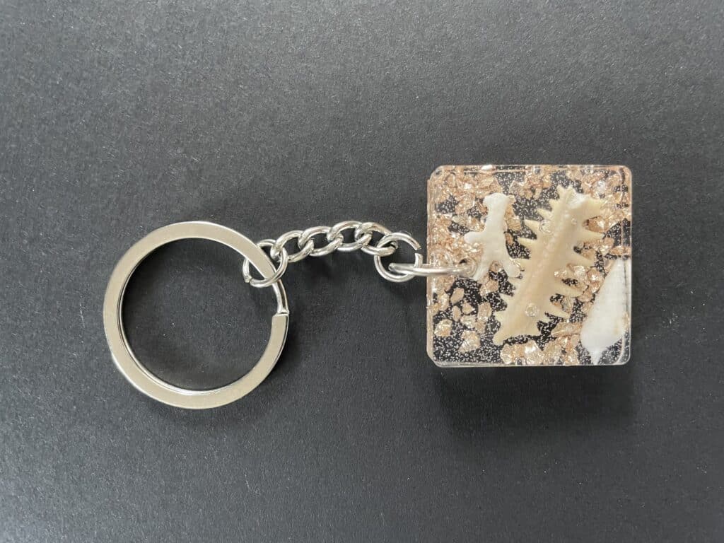 Handmade resin key rings