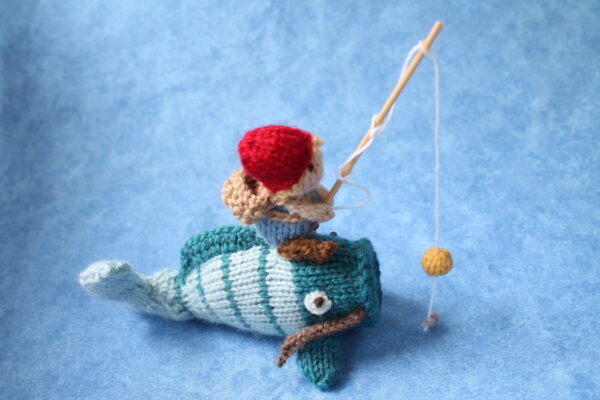 Boy on a Carp Knitting Pattern - product image 3