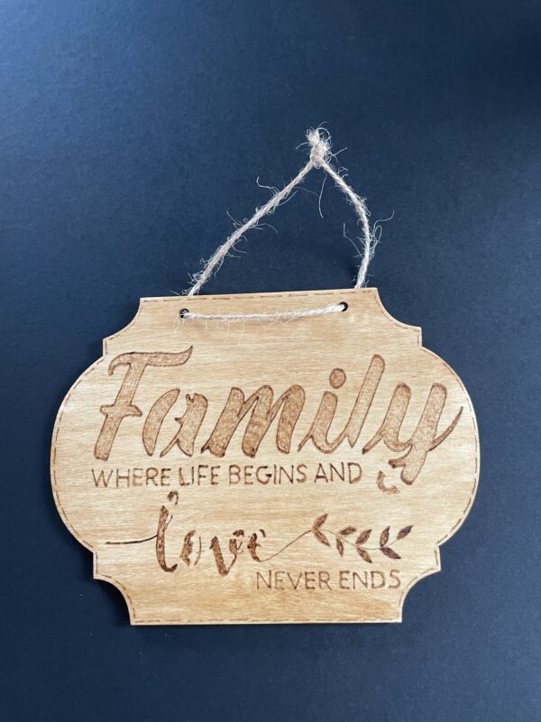 Small wooden hanging plaques - product image 2