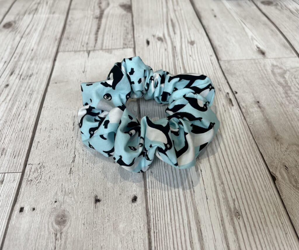 Handmade Penguin Scrunchie
