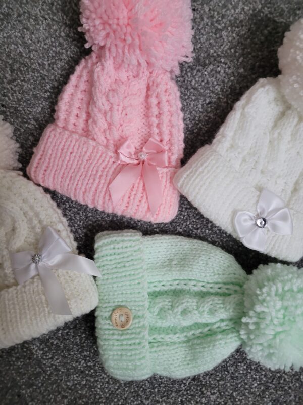 Baby’s Aran bobble hat - main product image