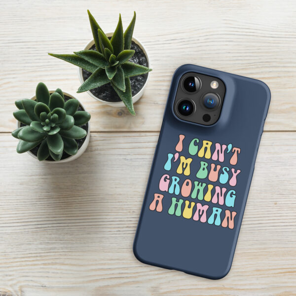 I Can’t I’m Busy Growing a Human iPhone 15 14 Pro Max Case Funny Mom Pregnancy Reveal Maternity Gift - product image 3