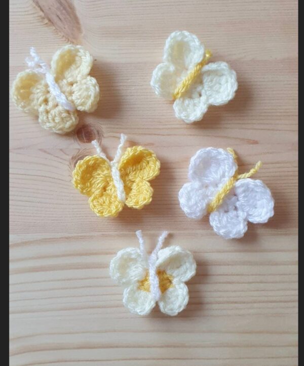 Crochet butterfly appliques - product image 3