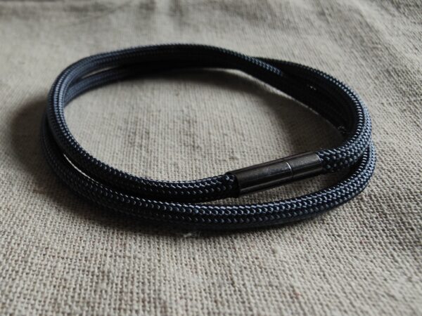 Slimline Unisex Double Wrap Paracord Bracelet With Secure Pin Lock Connector - main product image