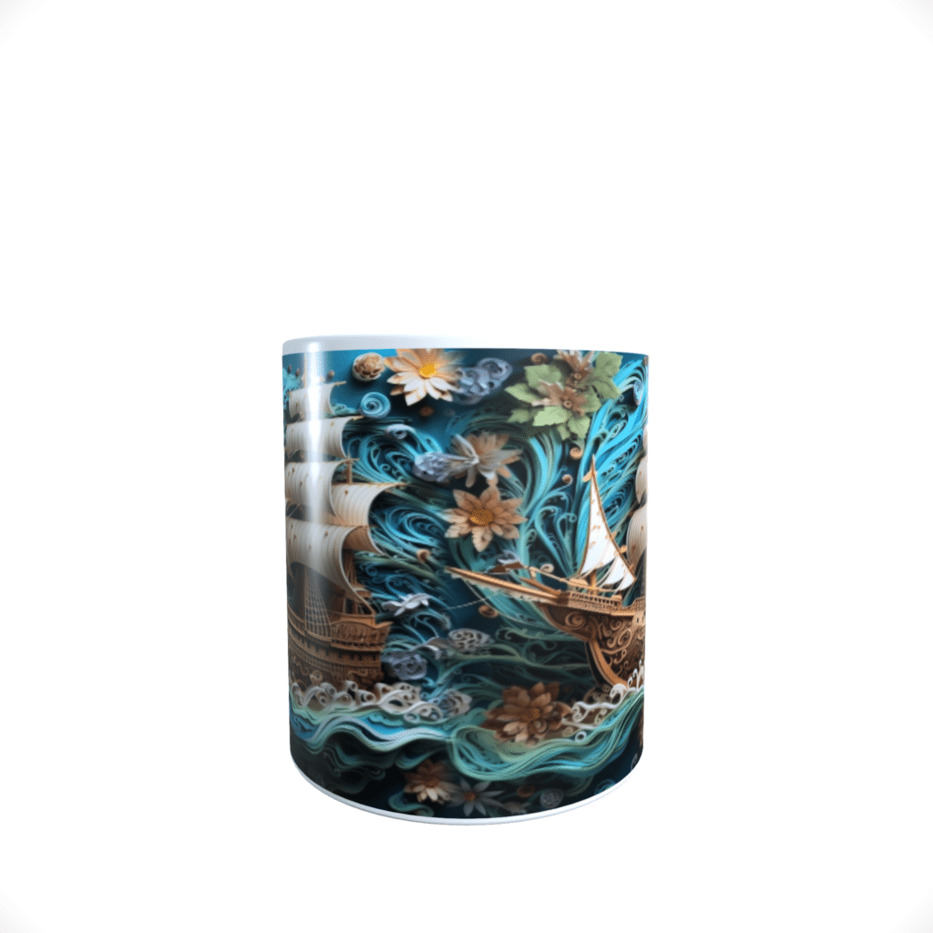 Ship Ocean Waves sea boat sail vesssel coffee tea gift mug cup 11oz