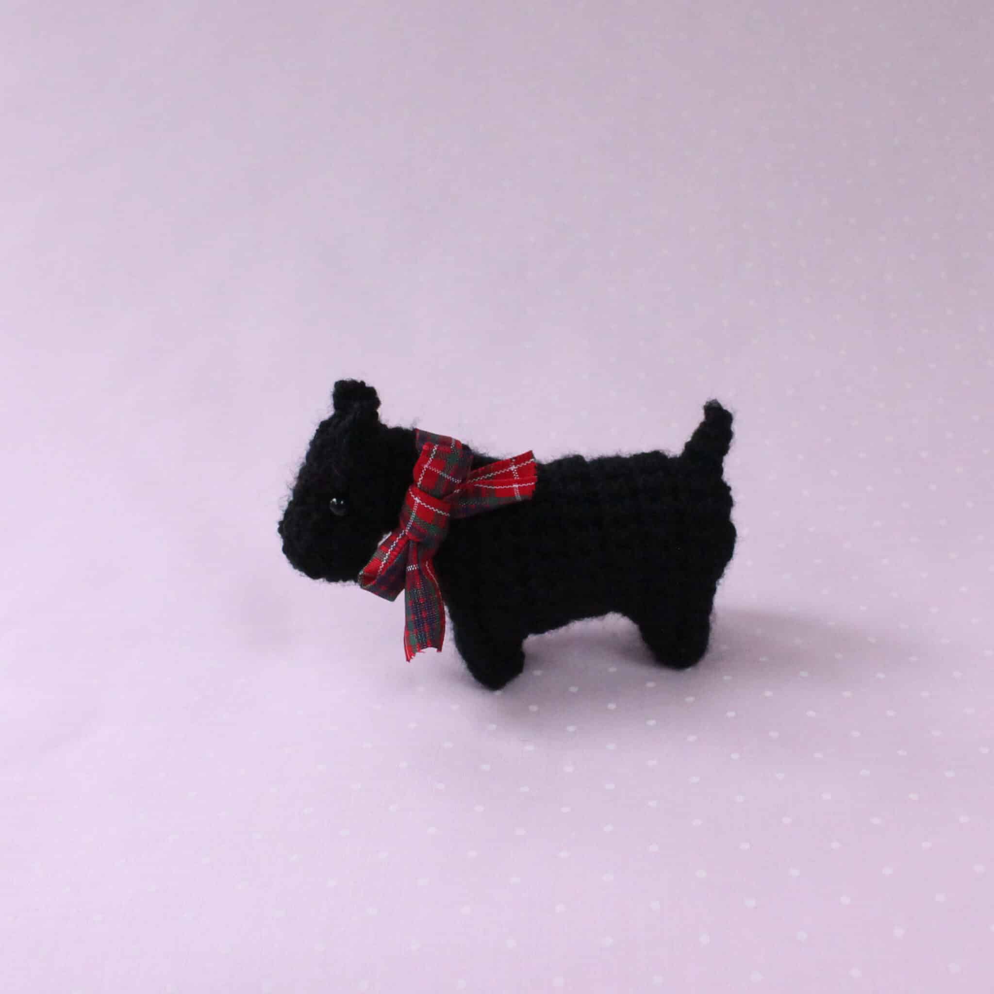 Mini Amigurumi Scottish Terrier - main product image