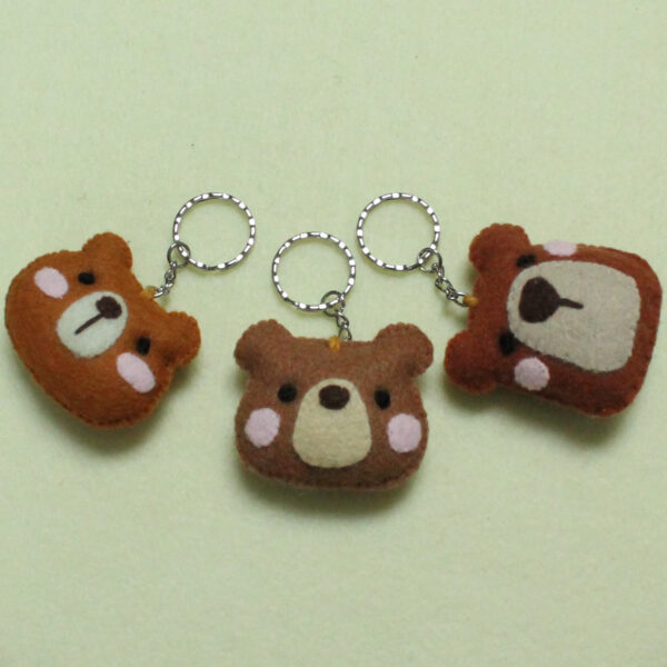 Felt Bear Keyrings - main product image