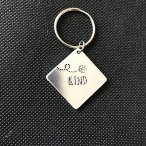 Hand stamped alloy keyring: placeholder image (loading)