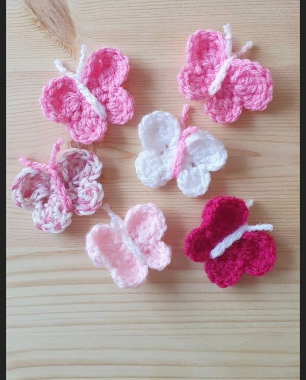 Crochet butterfly appliques - product image 5