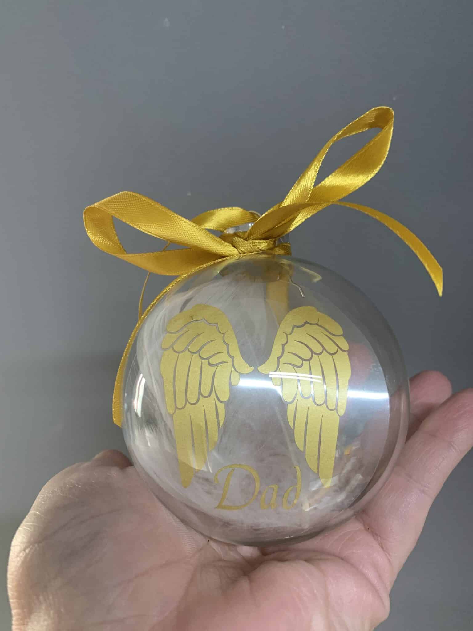 Memorial Glass Bauble 8cm - main product image
