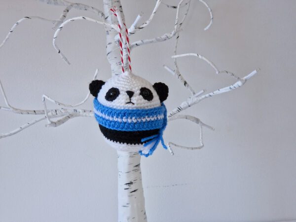 Panda Christmas Bauble - main product image