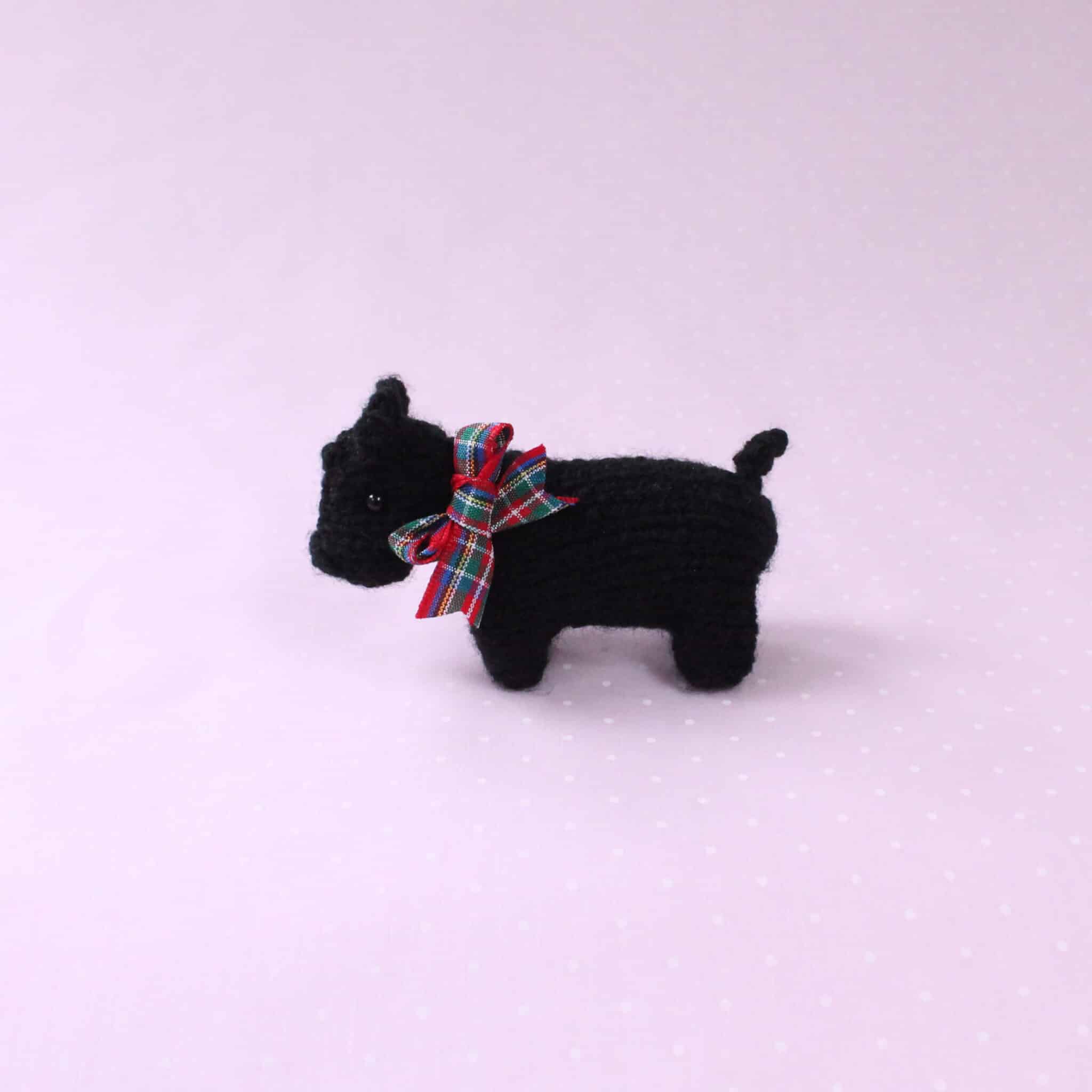 Mini Knitted Scottish Terrier - main product image