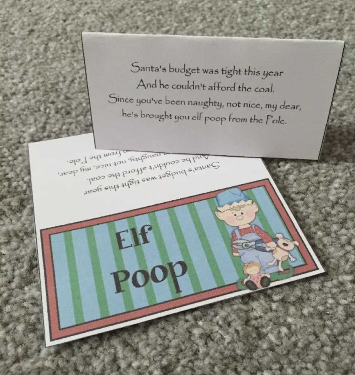 Elf poop/ Poo novelty Topper Christmas Gift Stocking Filler - main product image