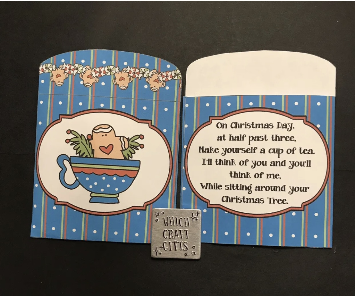 Christmas Tea Bags Pack Of 2 Stocking Filler Secret Santa Gift Present - main product image