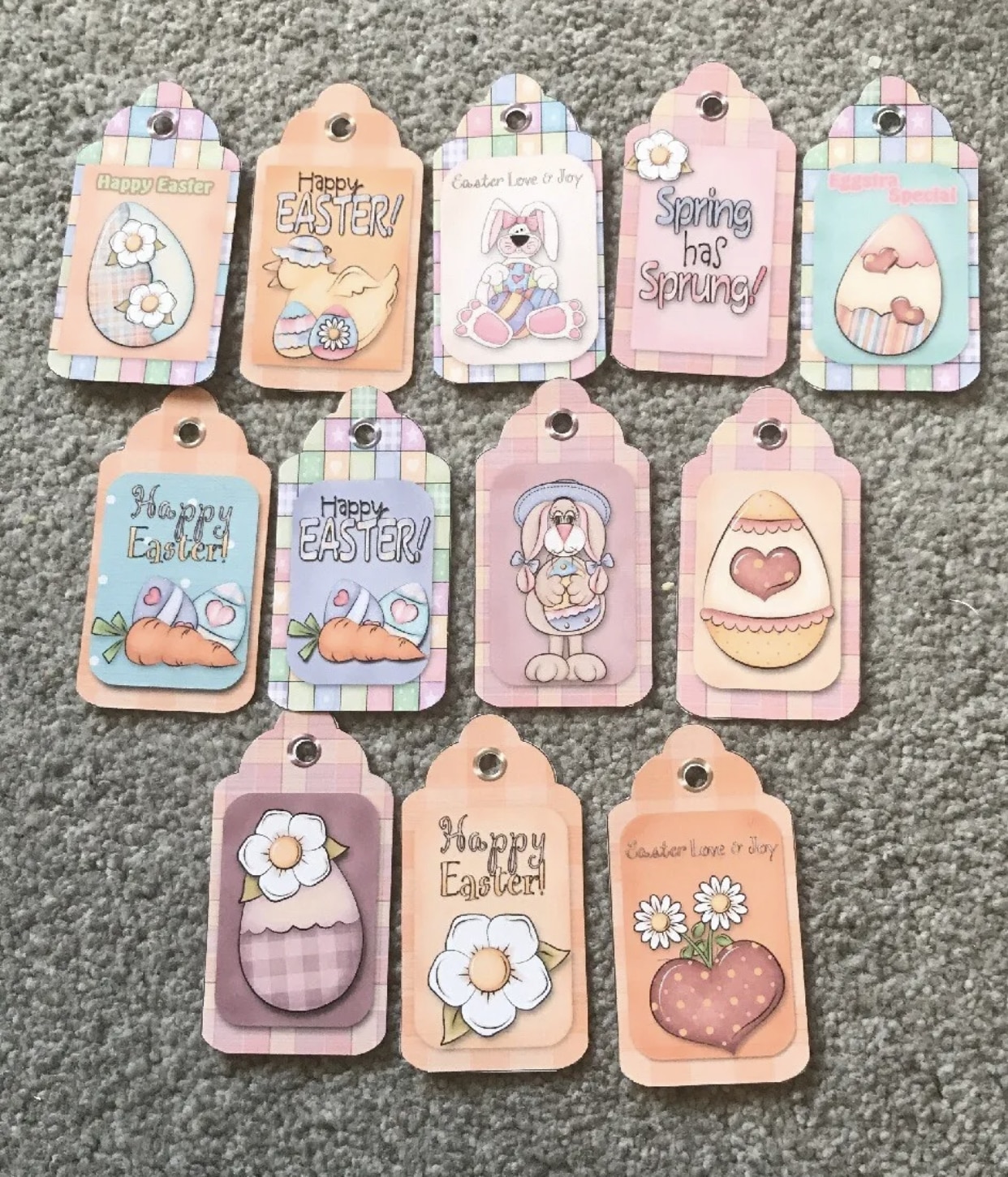 Easter Egg Gift Tags Party Favour Present - main product image