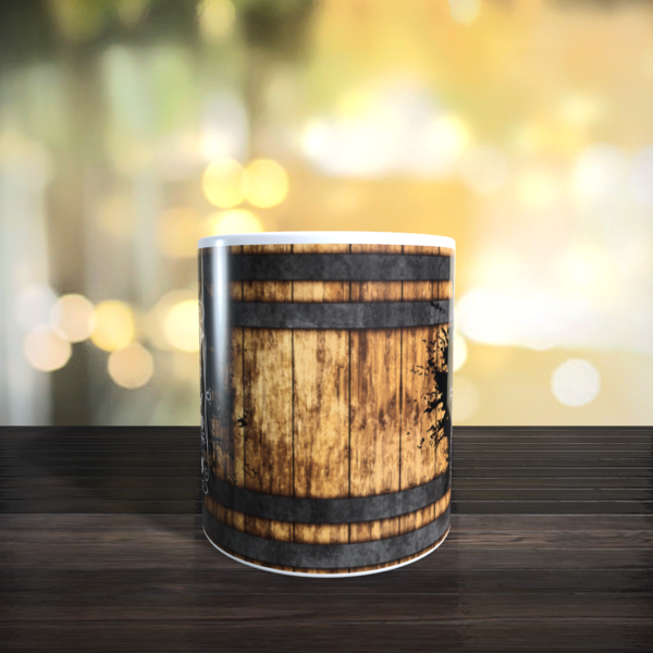 Whiskey Barrel ceramic Mug cup 11oz – Perfect for Whiskey Lovers and Home Bars! - product image 3