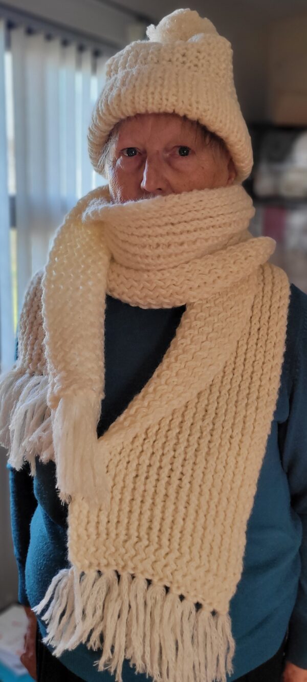 Scarf with matching hat - main product image