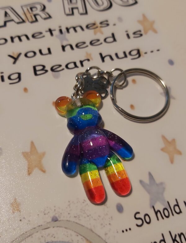 Teddy bear pocket hug keychain - product image 5