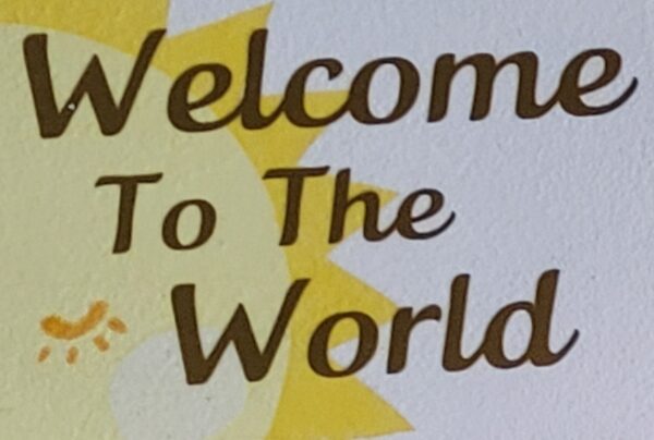 New Baby Freestanding Heart – Welcome to the World – Nursery, Baby Gift - product image 4