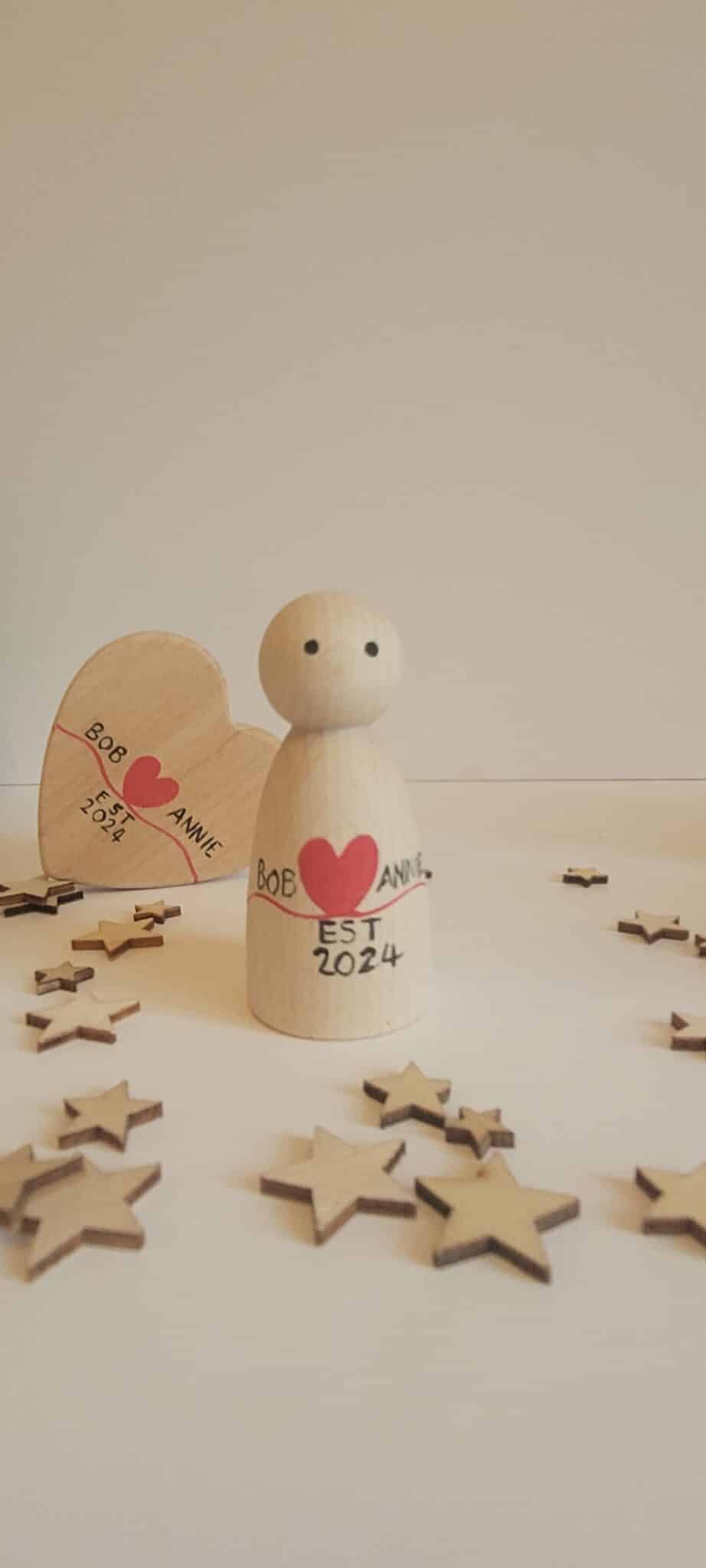 Valentines peg doll - main product image