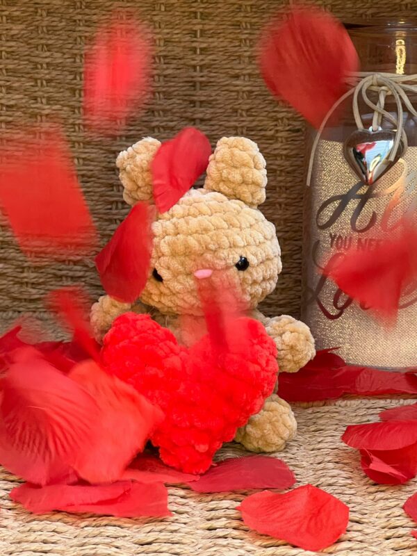 Bunny Rabbit Crochet Amigurumi Plushie Toy with or without heart Valentine’s gift - product image 4