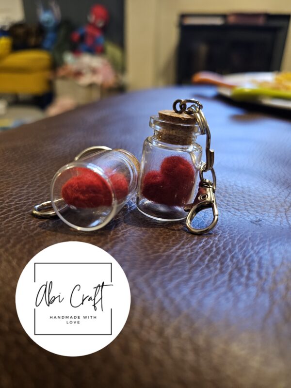 Heart in a Jar Keyring - main product image