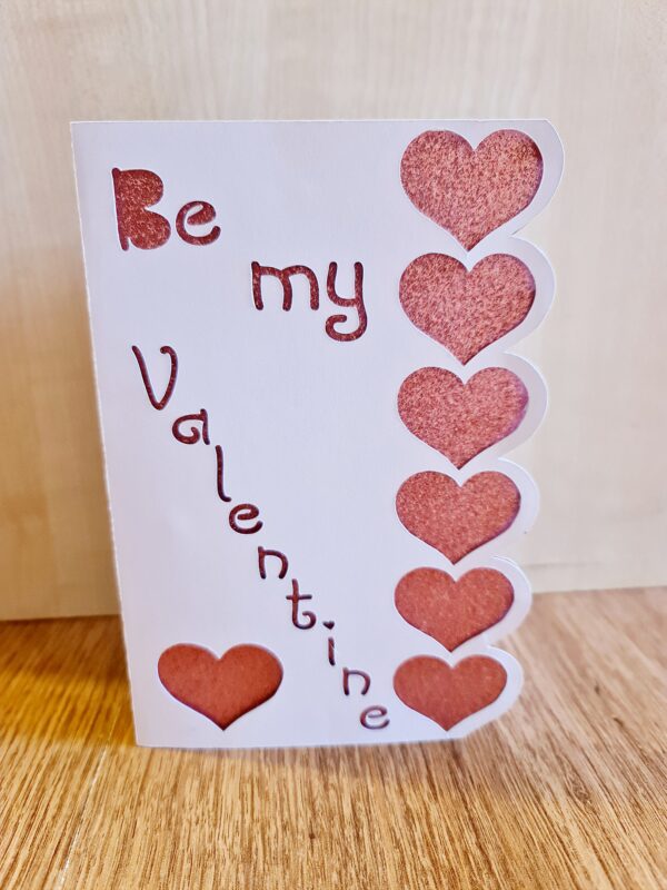 Handmade Custom Valentine’s Day Card – Personalised Love Note with envelope - main product image