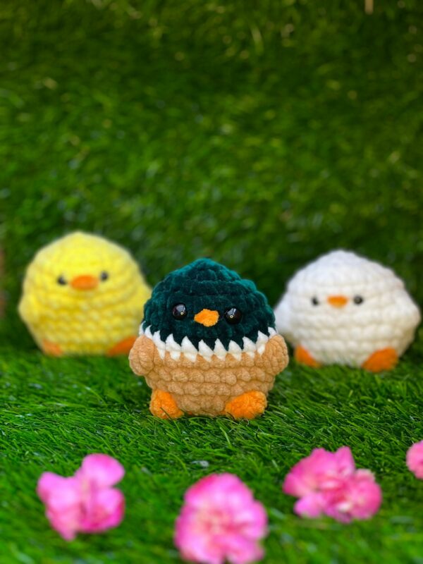 Crochet Amigurumi Bird Plushies – chick, mallard or duck - product image 5