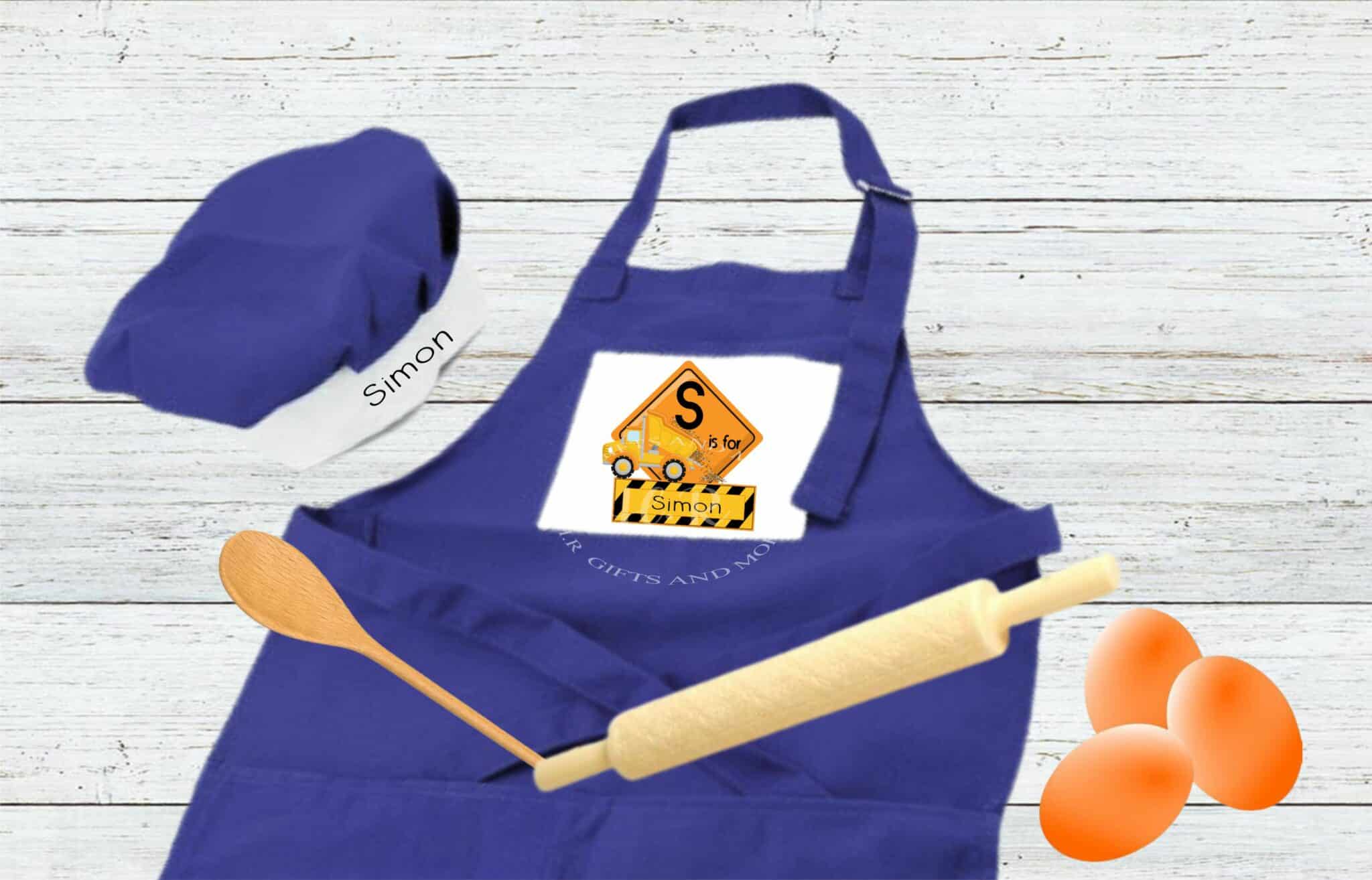 Personalised Dumper Truck Children’s Apron - main product image