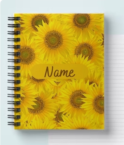 A5 Sunflower design notebooks - main product image