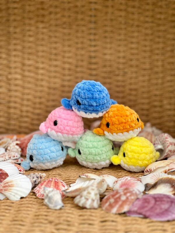 Mini Crochet Whale Plushies Amigurumi - main product image