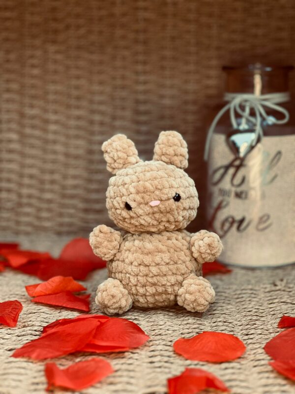 Bunny Rabbit Crochet Amigurumi Plushie Toy with or without heart Valentine’s gift - product image 2