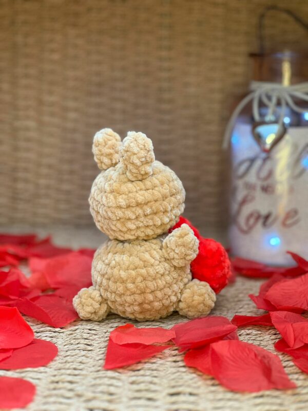 Bunny Rabbit Crochet Amigurumi Plushie Toy with or without heart Valentine’s gift - product image 3