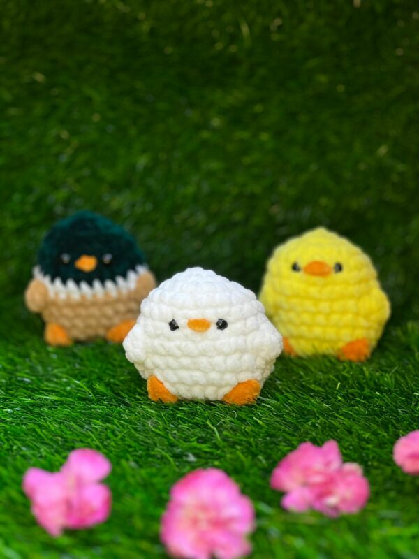 Crochet Amigurumi Bird Plushies – chick, mallard or duck - product image 3