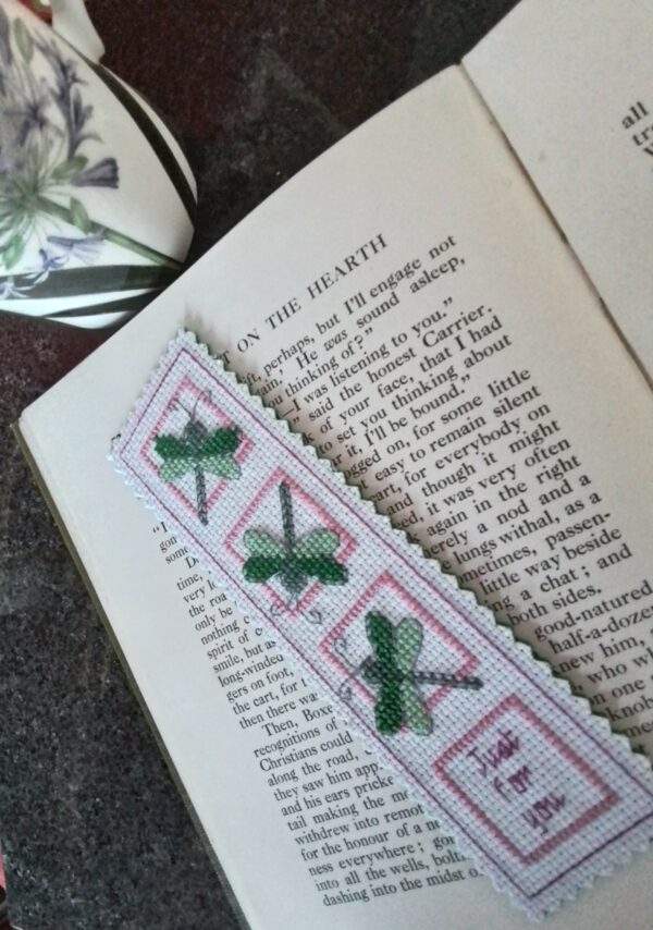 Dragonfly Just For You Cross Stitch Bookmark - product image 6