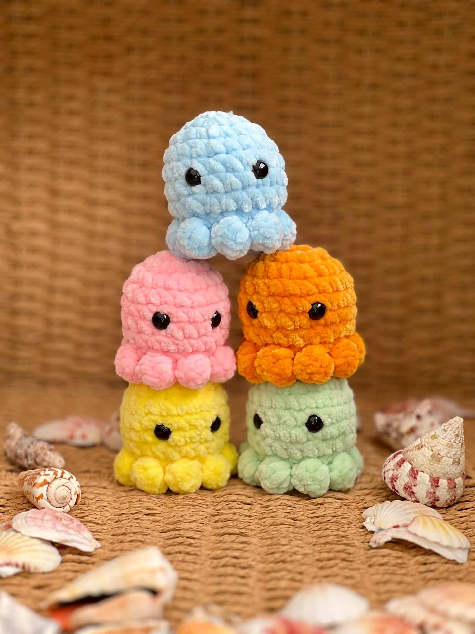 Mini Crochet Octopus Plushies Amigurumi - main product image