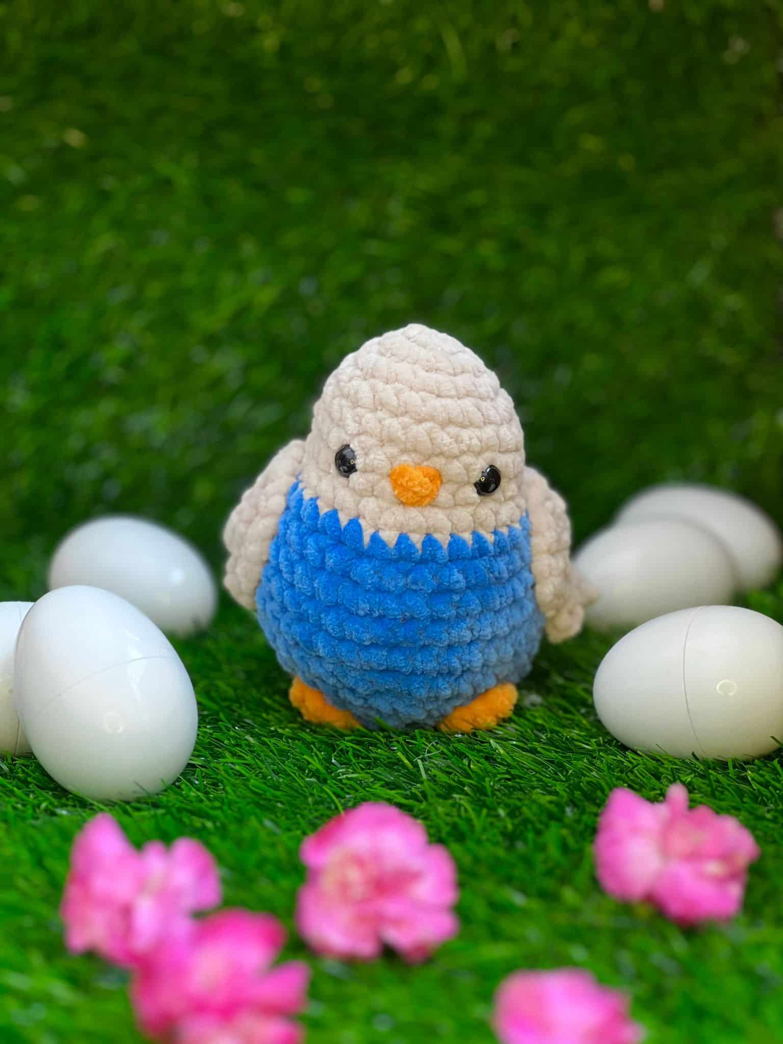 Pigeon Crochet Amigurumi Bird Plushie Toy - main product image