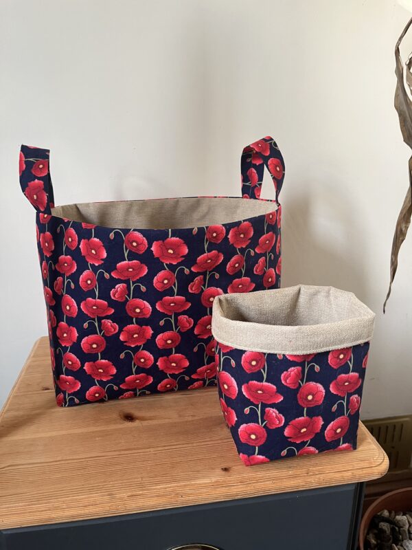 Two fabric storage baskets - main product image