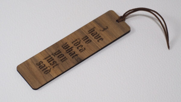 Handcrafted Wooden Bookmark – No Idea Bookmark - product image 4