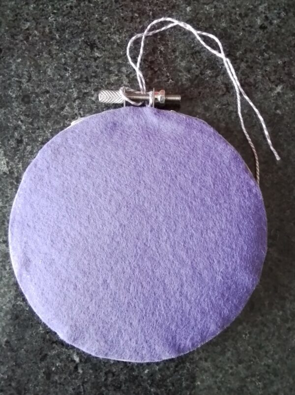 You’re Like A Mother To Me, Hand Stitched Hoop Decoration, Mother’s Day Gift, Bonus Mum – Purple - product image 3