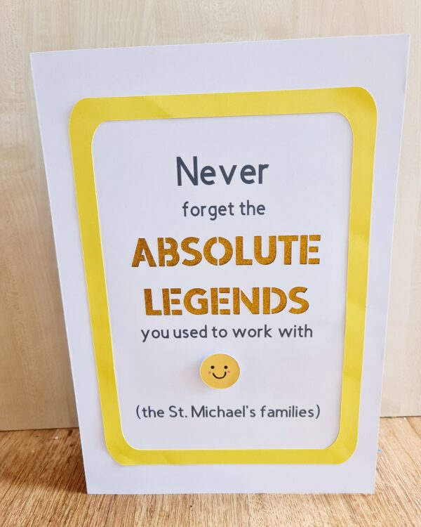 Handmade Custom A4 Card – Personalised farewell card for colleagues leaving work, retirement - main product image