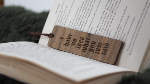 Handcrafted Wooden Bookmark – No Idea Bookmark - product image 2